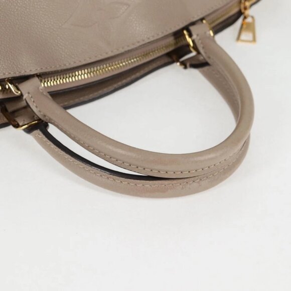 LOUIS VUITTON Monogram Empreinte Grand Palais MM Bag Beige M45833 LV Auth PP672M - Picture 8 of 16